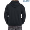 185C00 Gildan Adult Contrast Hooded Sweatshirt – Black/Sport Grey