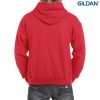 185C00 Gildan Adult Contrast Hooded Sweatshirt – Red/Sport Grey