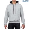 185C00 Gildan Adult Contrast Hooded Sweatshirt – Sport Grey/Black