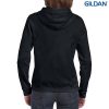 18600FL Gildan Ladies Full Zip Hooded Sweatshirt – Black