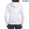 18600 Gildan Ladies Full Zip Hooded Sweatshirt – White