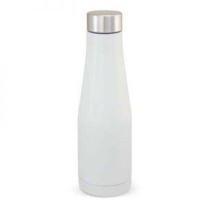 The TRENDS Velar Vacuum Bottle is a compact 500ml double wall, vacuum stainless steel drink bottle. Black or White. Great branded insulated bottles. 