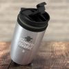 The TRENDS Vento Double Wall Cup is a 300ml double wall coffee cup with stainless steel outer wall.  3 colours.  Great branded double wall drinkware.