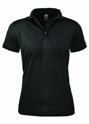 The Aussie Pacific Ladies Lachlan Polo is a 160gsm polyester, driwear polo shirt.  9 colours.  6 - 26.  Great branded polo shirts from Aussie Pacific.