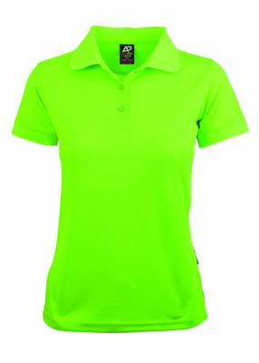 The Aussie Pacific Ladies Lachlan Polo is a 160gsm polyester, driwear polo shirt.  9 colours.  6 - 26.  Great branded polo shirts from Aussie Pacific.