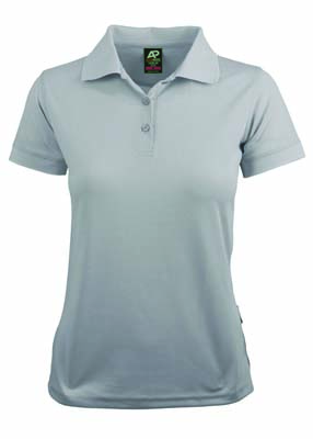 The Aussie Pacific Ladies Lachlan Polo is a 160gsm polyester, driwear polo shirt.  9 colours.  6 - 26.  Great branded polo shirts from Aussie Pacific.