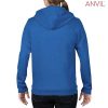 71600FL Anvil Ladies Full Zip Hooded Sweatshirt – Royal