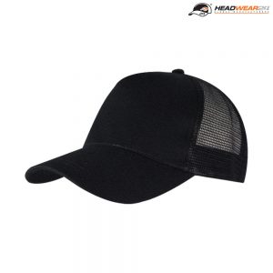 The Headwear24 Mac Trucker Cap is a 185gsm cotton twill front panel, nylon mesh back panel cap. OSFA. 6 colours. Great branded trucker caps.