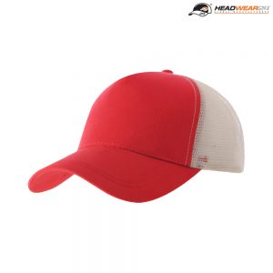 The Headwear24 Mac Trucker Cap is a 185gsm cotton twill front panel, nylon mesh back panel cap. OSFA. 6 colours. Great branded trucker caps.