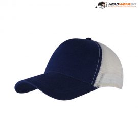 The Headwear24 Mac Trucker Cap is a 185gsm cotton twill front panel, nylon mesh back panel cap.  OSFA.  6 colours.  Great branded trucker caps.