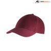 H6009 Headwear24 Adult 6 Panel Brushed Cotton Cap – Burgundy