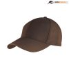 H6009 Headwear24 Adult 6 Panel Brushed Cotton Cap – Chocolate