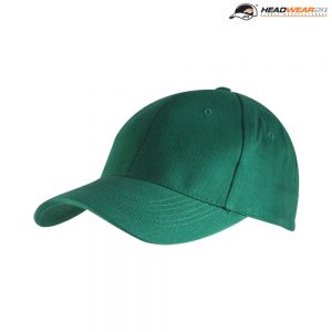 The Headwear24 Adult 6 Panel Brushed Cotton Cap is a 270gsm heavy brushed cotton cap. 18 colours. OSFA. Great branded brushed cotton caps.