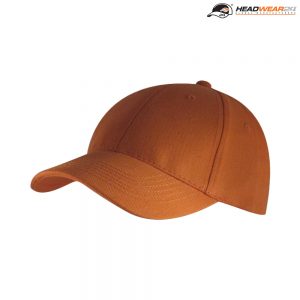 The Headwear24 Adult 6 Panel Brushed Cotton Cap is a 270gsm heavy brushed cotton cap. 18 colours. OSFA. Great branded brushed cotton caps.