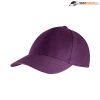 H6009 Headwear24 Adult 6 Panel Brushed Cotton Cap – Purple