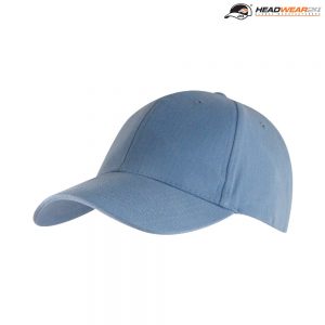 H6009 Headwear24 Adult 6 Panel Brushed Cotton Cap - Sky The Headwear24 Adult 6 Panel Brushed Cotton Cap is a 270gsm heavy brushed cotton cap. 18 colours. OSFA. Great branded brushed cotton caps.