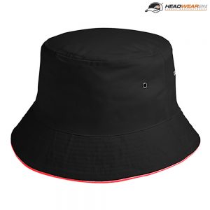 The Headwear24 Sandwich Bucket Hat is a 185gsm brushed cotton twill bucket hat.  4 sizes.  10 colours.  Great branded or unbranded bucket hats for all ages.