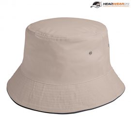 The Headwear24 Sandwich Bucket Hat is a 185gsm brushed cotton twill bucket hat.  4 sizes.  10 colours.  Great branded or unbranded bucket hats for all ages.