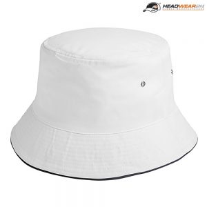 The Headwear24 Sandwich Bucket Hat is a 185gsm brushed cotton twill bucket hat.  4 sizes.  10 colours.  Great branded or unbranded bucket hats for all ages.