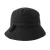 H6055 Headwear24 Microfibre Bucket Hat – Black