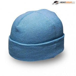 The Headwear24 Cuffed Knitted Beanie is an acrylic knitted beanie with fold up cuff.  OSFA.  10 colours.  Great cuffed beanies ready for your logo.
