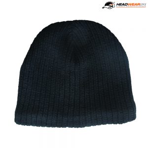 HB003 Headwear24 Cable Knit Beanie - Black The Headwear24 Cable Knit Beanie is a fleece lined, acrylic knit beanie. Black or Navy. OSFA. Great beanies that are ready to be embroidered with your logo.