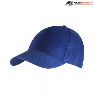 The Headwear24 6 Panel Brushed Cotton Cap is a 270gsm heavy brushed cotton cap.  10 colours.  OSFA.  Great branded brushed cotton caps.