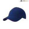 HM6001 Headwear24 6 Panel Metal Sandwich Peak – Royal/Red