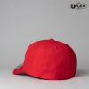 HU15603 UFLEX Adult Pro Style Fitted Curved Peak Cap – Red
