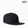 HU15604 UFLEX Fitted Flat Peak Cap – Black