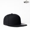 HU15607 UFLEX Fashion 6 Flat Peak Snapback – Black