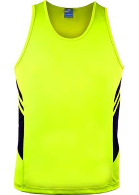 The Aussie Pacific Mens Tasman Singlet is a 150gsm, driwear 100% polyester singlet. 32 colours. S - 5XL. Great branded singlets from Aussie Pacific.