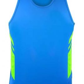 The Aussie Pacific Mens Tasman Singlet is a 150gsm, driwear 100% polyester singlet.  32 colours.  S - 5XL.  Great branded singlets from Aussie Pacific.