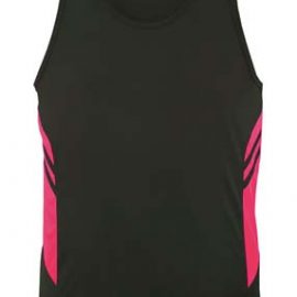 The Aussie Pacific Mens Tasman Singlet is a 150gsm, driwear 100% polyester singlet.  32 colours.  S - 5XL.  Great branded singlets from Aussie Pacific.