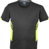 N121196372 Aussie Pacific Mens Tasman Tee – Slate/Neon Yellow