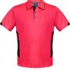 N131140022 Aussie Pacific Mens Tasman Polo – Neon Pink/Black