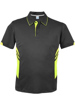 The Aussie Pacific Mens Tasman Polo is a 150gsm, driwear polyester polo shirt.  Ladies and Kids available.  32 colours.  Great branded polos from Aussie Pacific.