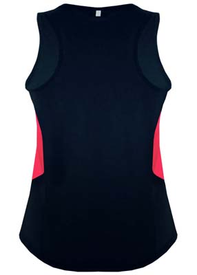 The Aussie Pacific Ladies Tasman Singlet is a 150gsm, driwear 100% polyester singlet. 27 colours. 4 - 20. Great branded singlets from Aussie Pacific.