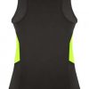 N211196372 Aussie Pacific Ladies Tasman Singlet – Slate/Neon Yellow