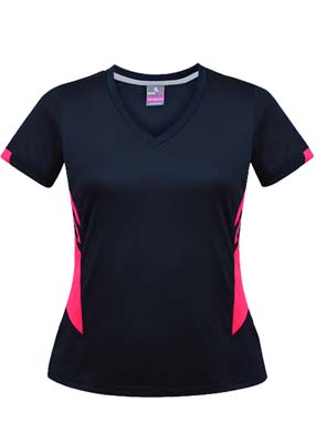 The Aussie Pacific Ladies Tasman Tee is a 150gsm, 100% polyester tee. 29 colours. 4 - 20. Snag resistant. Great branded tees from Aussie Pacific.
