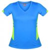 N221178361 Aussie Pacific Ladies Tasman Tee – Cyan/Neon Green