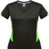 N221196361 Aussie Pacific Ladies Tasman Tee – Slate/Neon Green