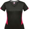 N221196401 Aussie Pacific Ladies Tasman Tee – Slate/Neon Pink