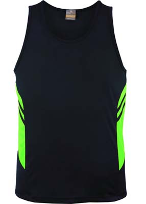 The Aussie Pacific Kids Tasman Singlet is a 150gsm, driwear 100% polyester singlet.  32 colours.  4 - 16.  Great branded singlets from Aussie Pacific.
