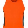 N311138963 Aussie Pacific Kids Tasman Singlet – Neon Orange/Slate