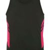 N311196403 Aussie Pacific Kids Tasman Singlet – Slate/Neon Pink