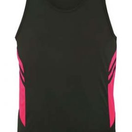 The Aussie Pacific Kids Tasman Singlet is a 150gsm, driwear 100% polyester singlet.  32 colours.  4 - 16.  Great branded singlets from Aussie Pacific.