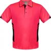N331140023 Aussie Pacific Kids Tasman Polo – Neon Pink/Black