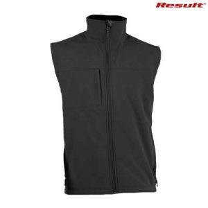 R014X Result Mens Classic Softshell Vest - Black The Result Mens Classic Softshell Vest is a waterproof, breathable, windproof softshell vest. 2 colours. S - 5XL. Great bonded softshell vests from Result.