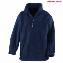 The Result Polartherm Youth 1/4 Zip Top is a 330gsm polyester 1/4 Zip Jacket.  6 colours.  XS - XL.  Embroidery.  Great branded 1/4 Zip fleece jackets.